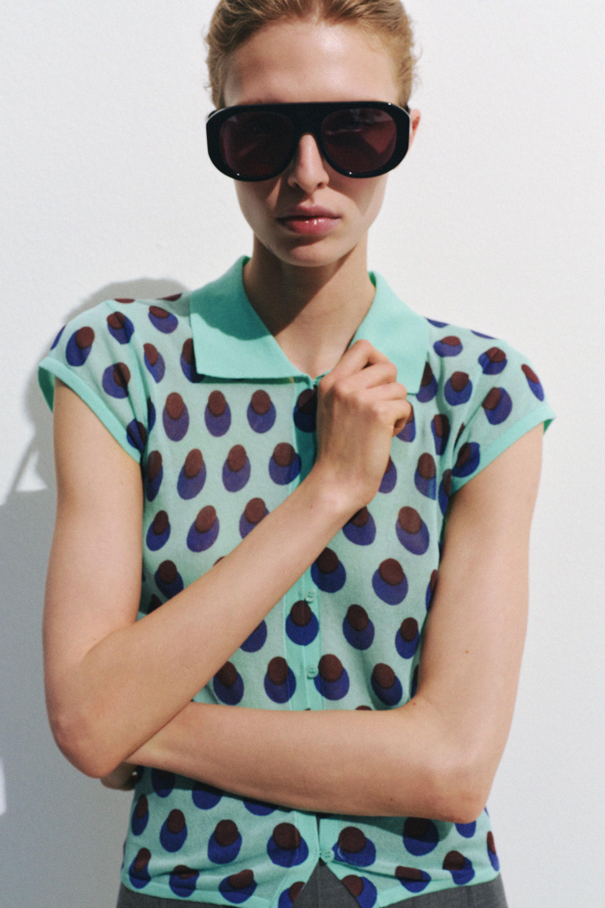 KNIT JACQUARD POLO SHIRT